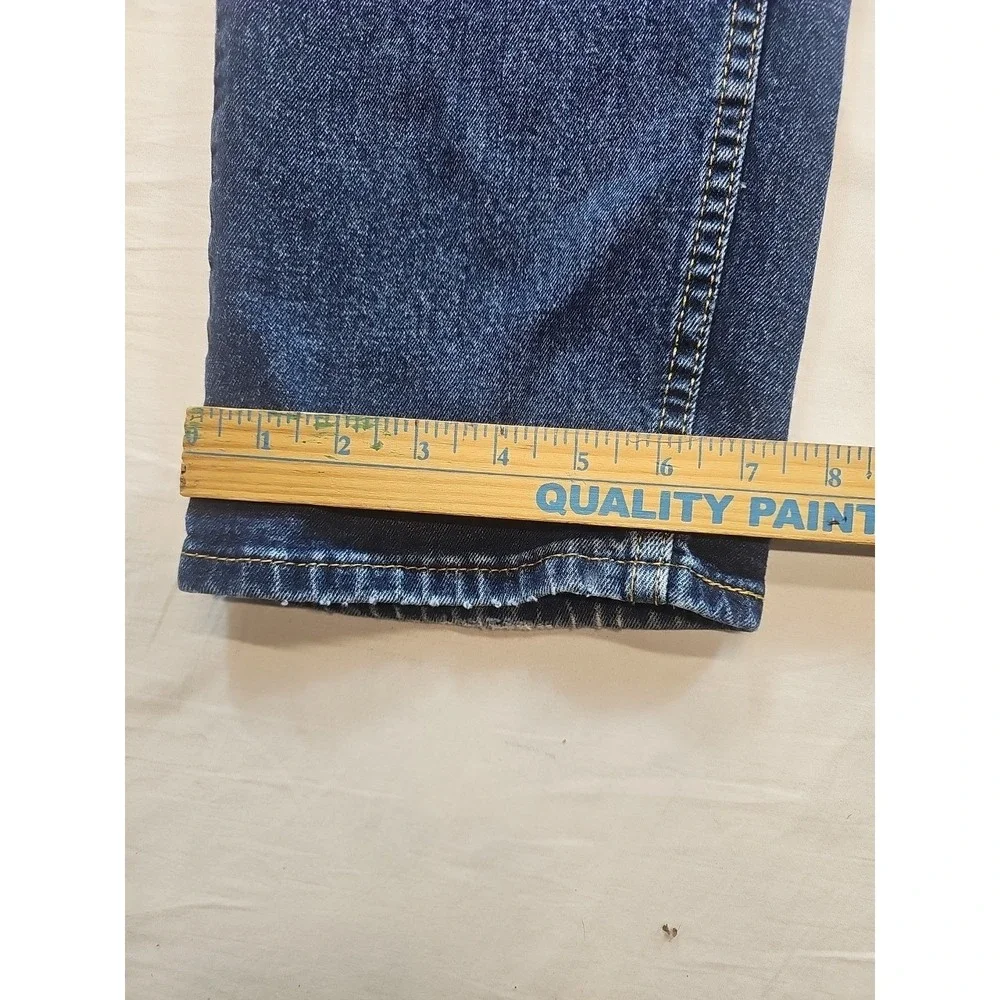 Levis 505 Jeans Mens 36x30 Blue Denim Straight Leg Medium Wash Classic Fit